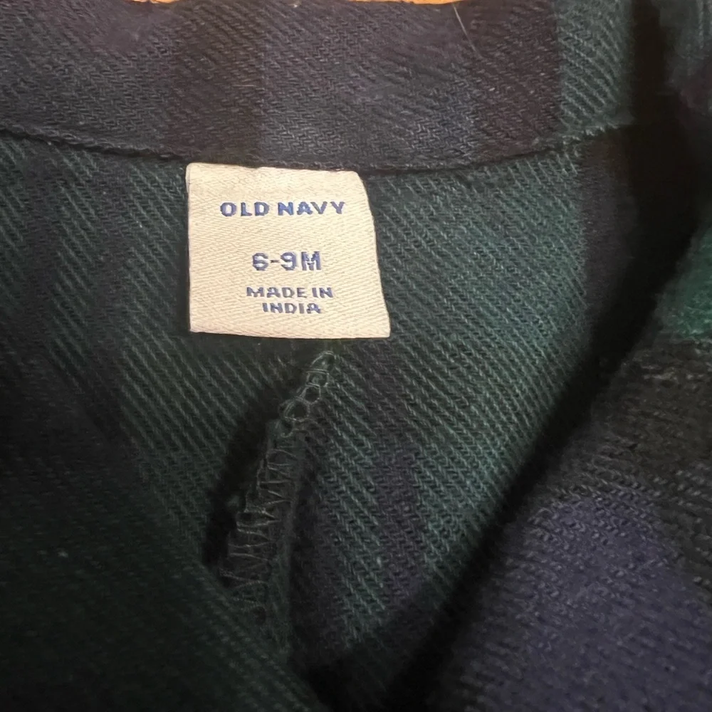 BOGO FREE: NWT TWO Old Navy Plaid Baby Rompers 6-9 Months - Picture 11 of 13